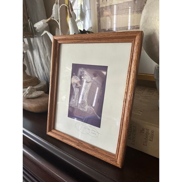 Signed numbered framed Print by Susan M. Sablon 2003, A Message of Faith 11x9” - Picture 3 of 14